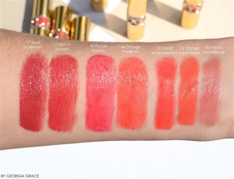 ysl rouge volupte tint in oil swatches|ysl rouge volupte shine lipstick.